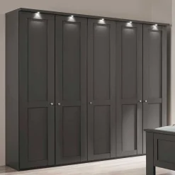 Wohnen Kleiderschränke|Schränke<5-türiger Schlafzimmerschrank - modernes Landhaus - Mataram
