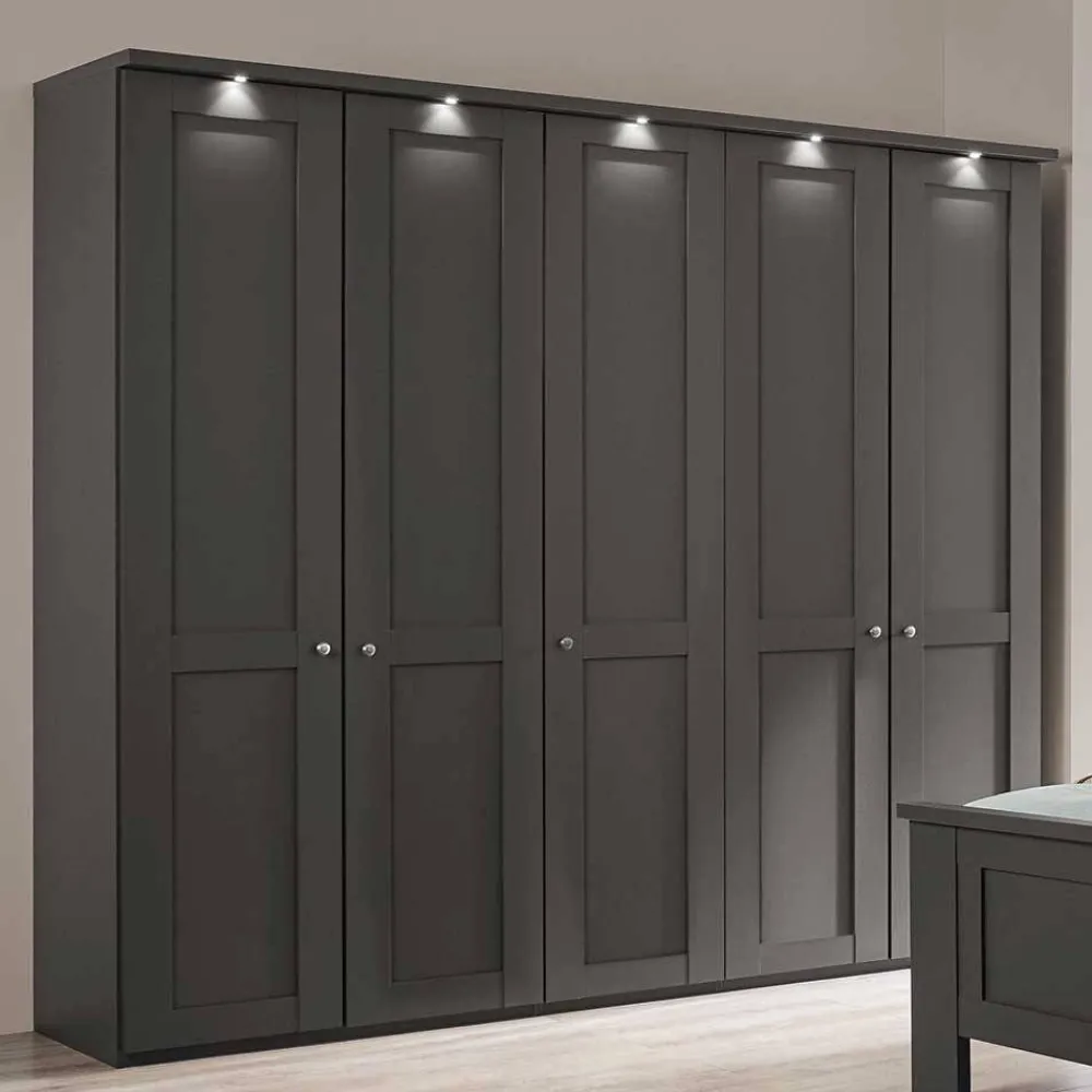 Wohnen Kleiderschränke|Schränke<5-türiger Schlafzimmerschrank - modernes Landhaus - Mataram