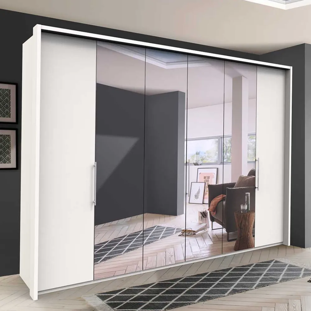Wohnen Kleiderschränke<3-türiger Schlafzimmerschrank mit Spiegeln - Donpiave