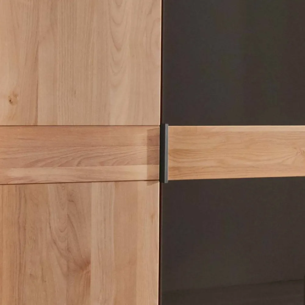 Wohnen Kleiderschränke|Schränke<6-türiger Schlafzimmerschrank mit Glas - Hung