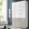 Wohnen Kleiderschränke|Schränke<3-türiger Schlafzimmerschrank mit vier Schubladen - Pascan