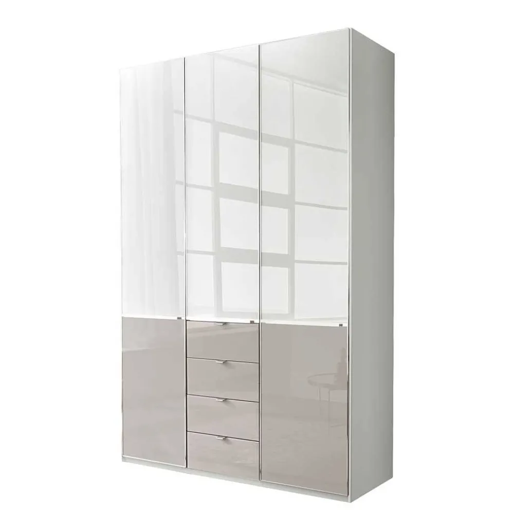 Wohnen Kleiderschränke|Schränke<3-türiger Schlafzimmerschrank mit vier Schubladen - Pascan