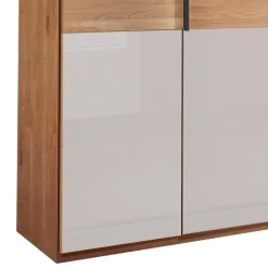 Wohnen Kleiderschränke<6-türiger Schlafzimmerschrank in Erle teilmassiv - Dilacco