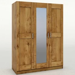 Wohnen Kleiderschränke|Schränke<3-türiger Schlafzimmer-Schrank mit Spiegel - Rirua