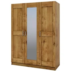 Wohnen Kleiderschränke|Schränke<3-türiger Schlafzimmer-Schrank mit Spiegel - Rirua