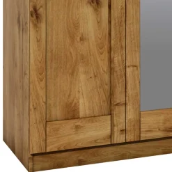 Wohnen Kleiderschränke|Schränke<3-türiger Schlafzimmer-Schrank mit Spiegel - Rirua