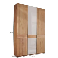 Wohnen Kleiderschränke<3-türiger Schlafzimmerschrank in Erle - Dilacco