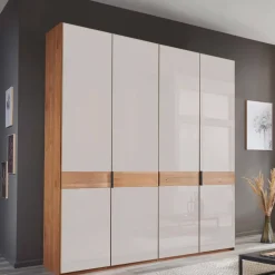 Wohnen Kleiderschränke<4-türiger Schlafzimmer-Schrank teilmassiv - Dilacco