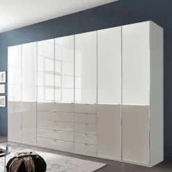 Wohnen Kleiderschränke|Schränke<7-türiger Schlafzimmerschrank zweifarbig - Pascan
