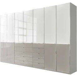 Wohnen Kleiderschränke|Schränke<7-türiger Schlafzimmerschrank zweifarbig - Pascan