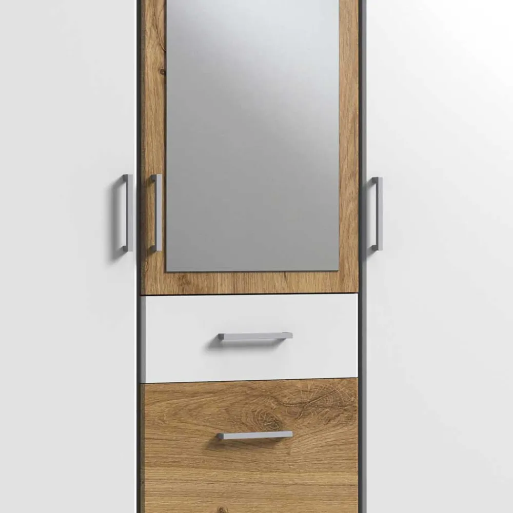 Wohnen Schränke<3-türiger Schlafzimmerschrank mit drei Schubladen - Calassina