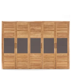 Wohnen Kleiderschränke|Schränke<5-türiger Schlafzimmerschrank in Wildeiche - Zaisan