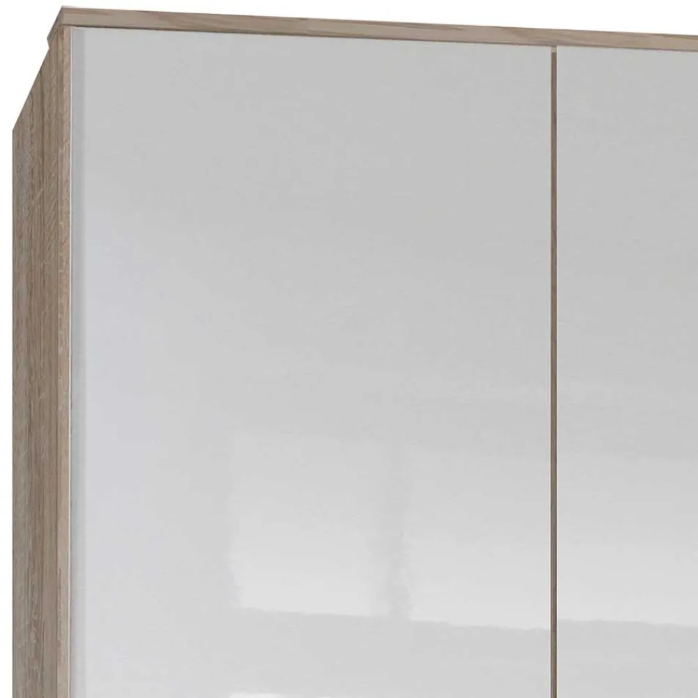 Wohnen Kleiderschränke<2-türiger Schlafzimmerschrank in Weiß Hochglanz - Grands
