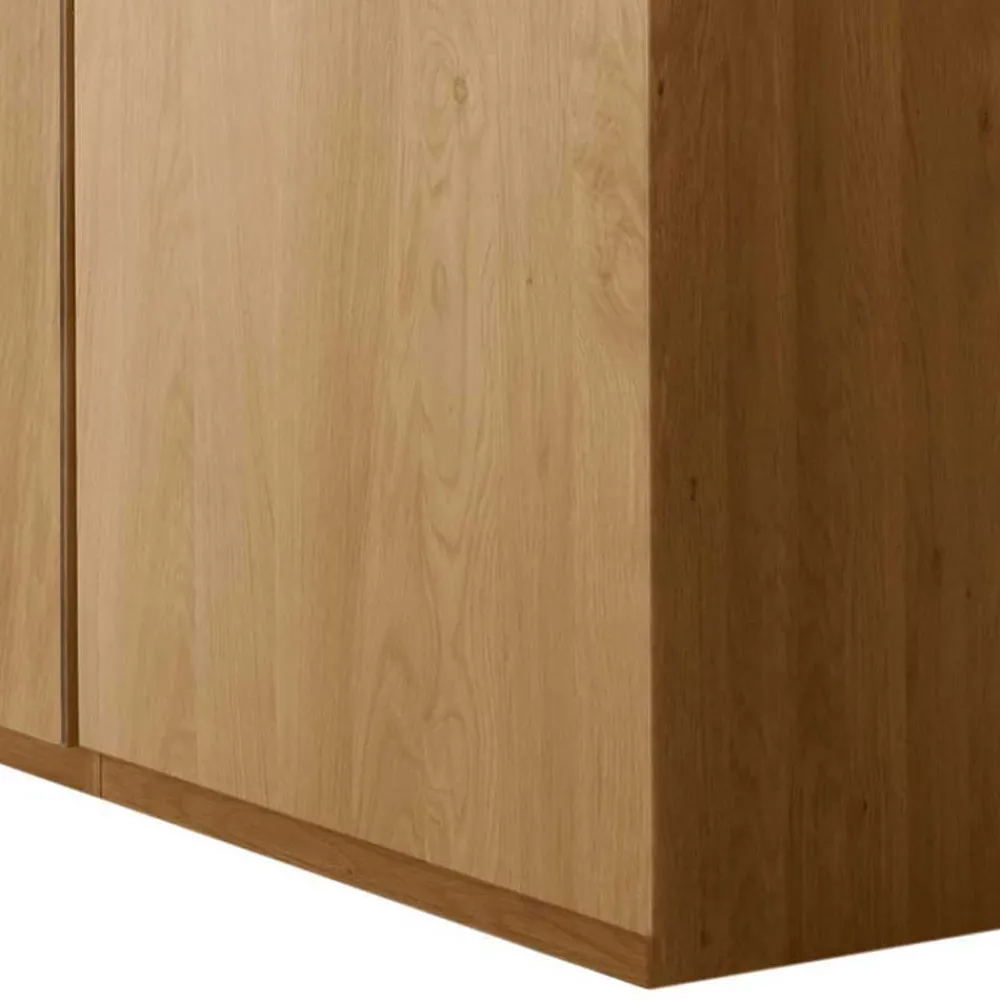 Wohnen Kleiderschränke<4-türiger Schrank fürs Schlafzimmer in Eichefarben - Emdsiva