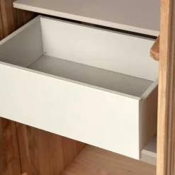 Wohnen Vitrinen|Schränke<2-türiger Schrank in Eiche & Schwarz - Banyo