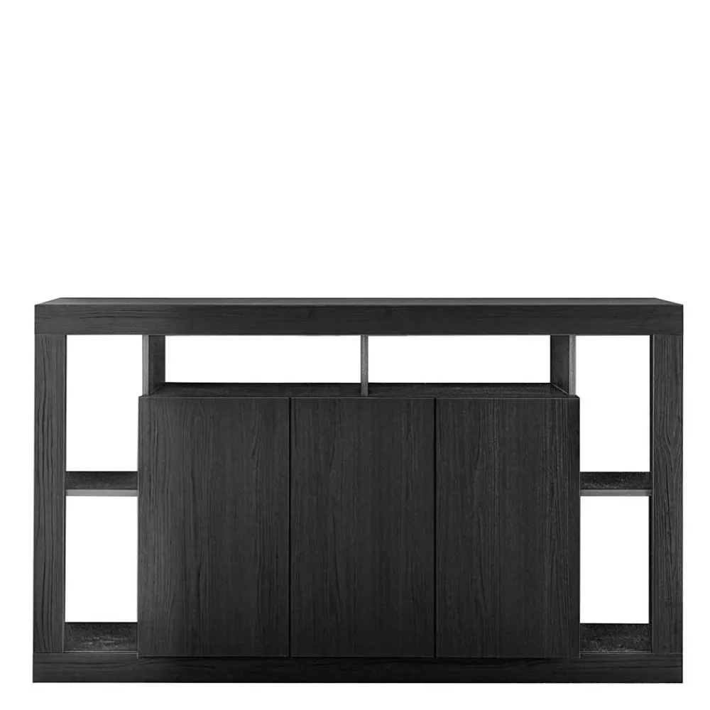Wohnen Sideboards<3-türiger Schrank mit 6 offenen Fächern - Bihar