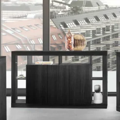 Wohnen Sideboards<3-türiger Schrank mit 6 offenen Fächern - Bihar