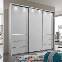 Wohnen Kleiderschränke<3-türiger Schwebetüren Schrank 260cm breit - Kanella