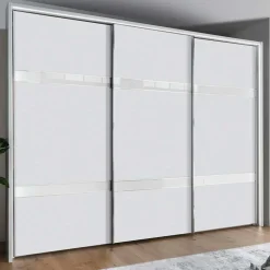 Wohnen Schränke<3-türiger Schwebetürenschrank in Weiß - Elisabeth