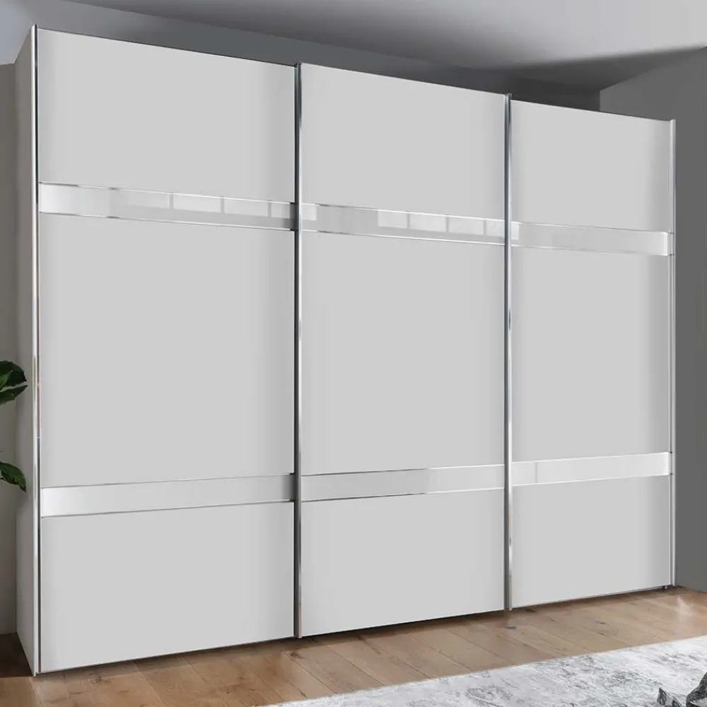 Wohnen Schränke<3-türiger Schwebetürenschrank in Weiß - Elisabeth