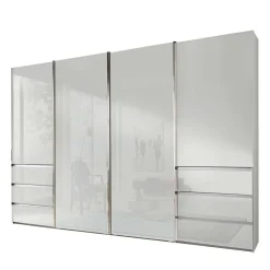Wohnen Schränke<4-türiger Schwebetürenschrank in Weiß - Highlamp