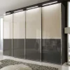 Wohnen Kleiderschränke|Schränke<4-türiger Schwebetüren-Schrank mit Glas Front - Scolari