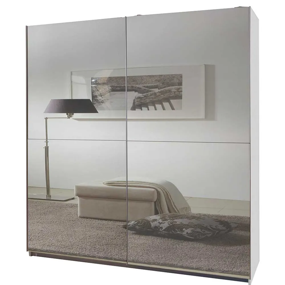 Wohnen Kleiderschränke<2-türiger Schwebetürenschrank mit Spiegelfront - Ashger