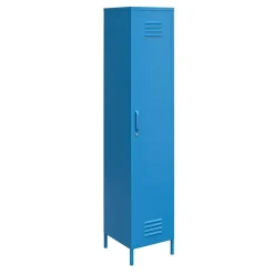 Wohnen Vitrinen<1-türiger Spindschrank in Blau - Datinel