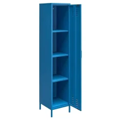 Wohnen Vitrinen<1-türiger Spindschrank in Blau - Datinel