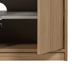 Wohnen Tv & Hifi-Möbel|Lowboards<2-türiger Unterschrank für TV in Eiche - Ewana