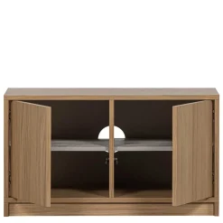 Wohnen Tv & Hifi-Möbel|Lowboards<2-türiger Unterschrank für TV in Eiche - Ewana