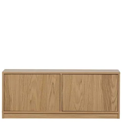 Wohnen Tv & Hifi-Möbel|Lowboards<2-türiger Unterschrank für TV in Eiche - Ewana