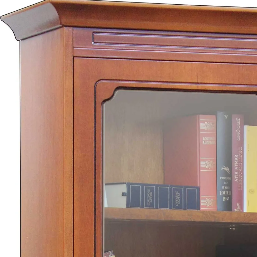 Wohnen Vitrinen<4-türiger Vitrinenschrank im klassischen Stil - Kimms