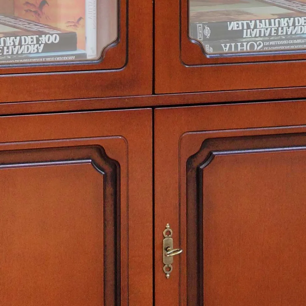 Wohnen Vitrinen<4-türiger Vitrinenschrank im klassischen Stil - Kimms