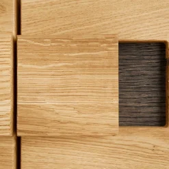 Wohnen Highboards|Schränke<2-türiger Wohnzimmerschrank mit LED Beleuchtung - Xeddos