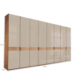 Wohnen Kleiderschränke|Schränke<8-türiger XXL-Kleiderschrank in Erle - Angelina
