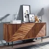 Wohnen Sideboards<3-türiges Designer Sideboard aus Massivholz - Madrino