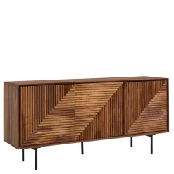 Wohnen Sideboards<3-türiges Designer Sideboard aus Massivholz - Madrino