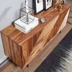 Wohnen Sideboards<3-türiges Designer Sideboard aus Massivholz - Madrino