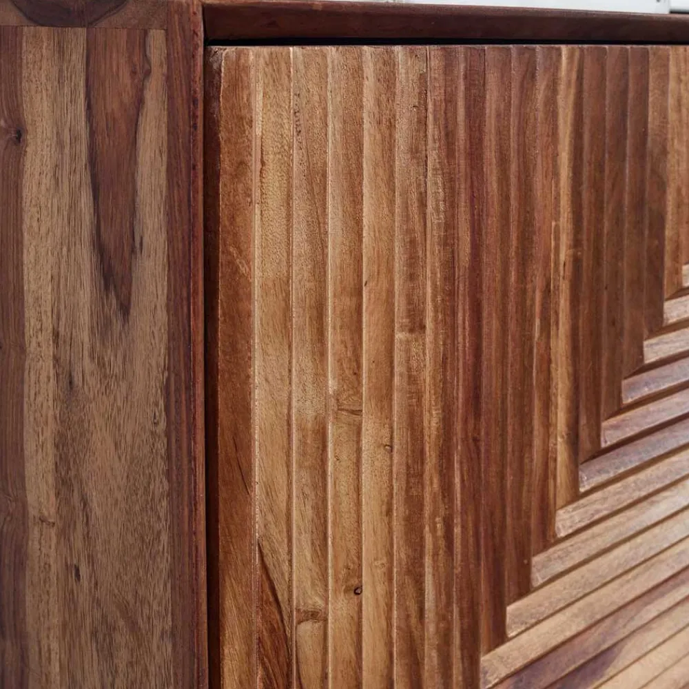 Wohnen Sideboards<3-türiges Designer Sideboard aus Massivholz - Madrino