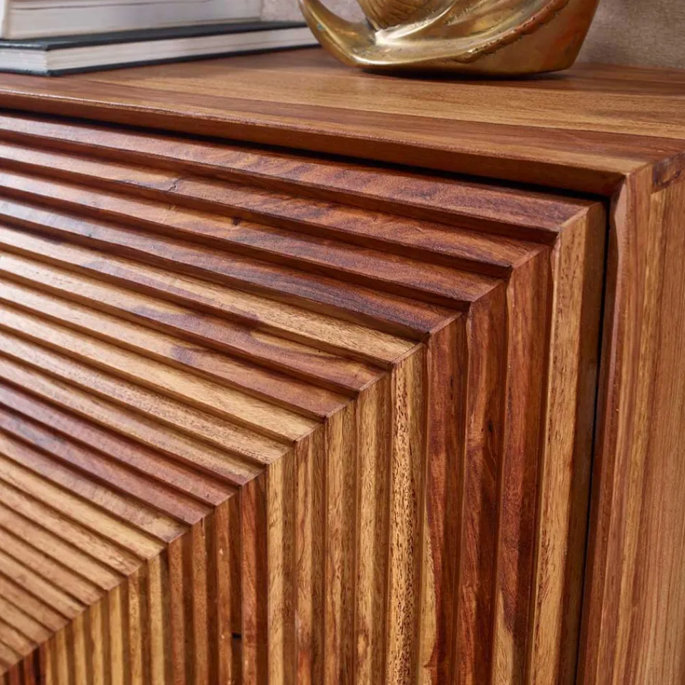 Wohnen Sideboards<3-türiges Designer Sideboard aus Massivholz - Madrino