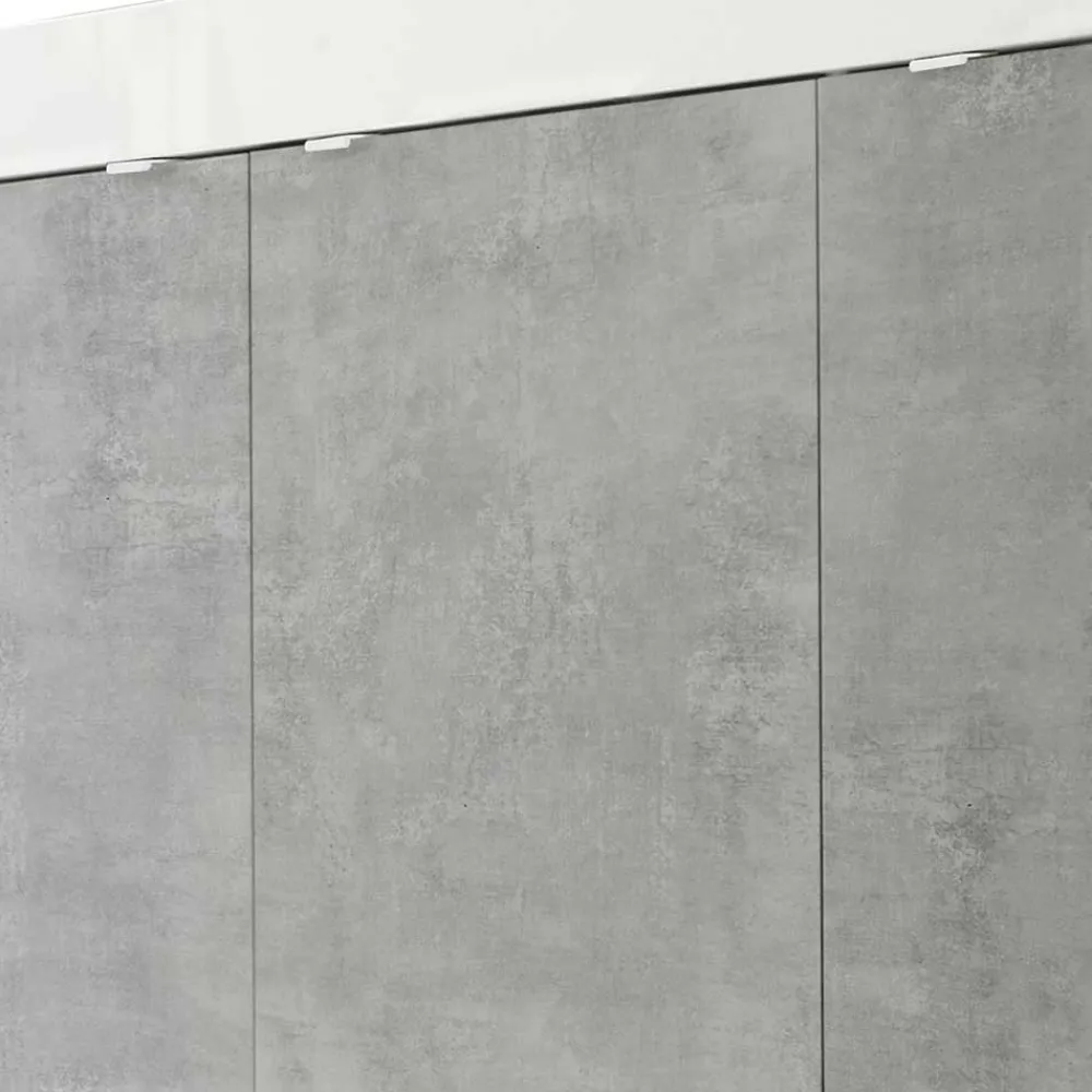 Wohnen Sideboards<3-türiges Design-Sideboard in Beton Dekor - Narandu