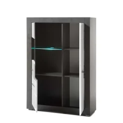 Wohnen Highboards|Vitrinen<3-türiges Highboard mit Glas Einsatz - Istensa