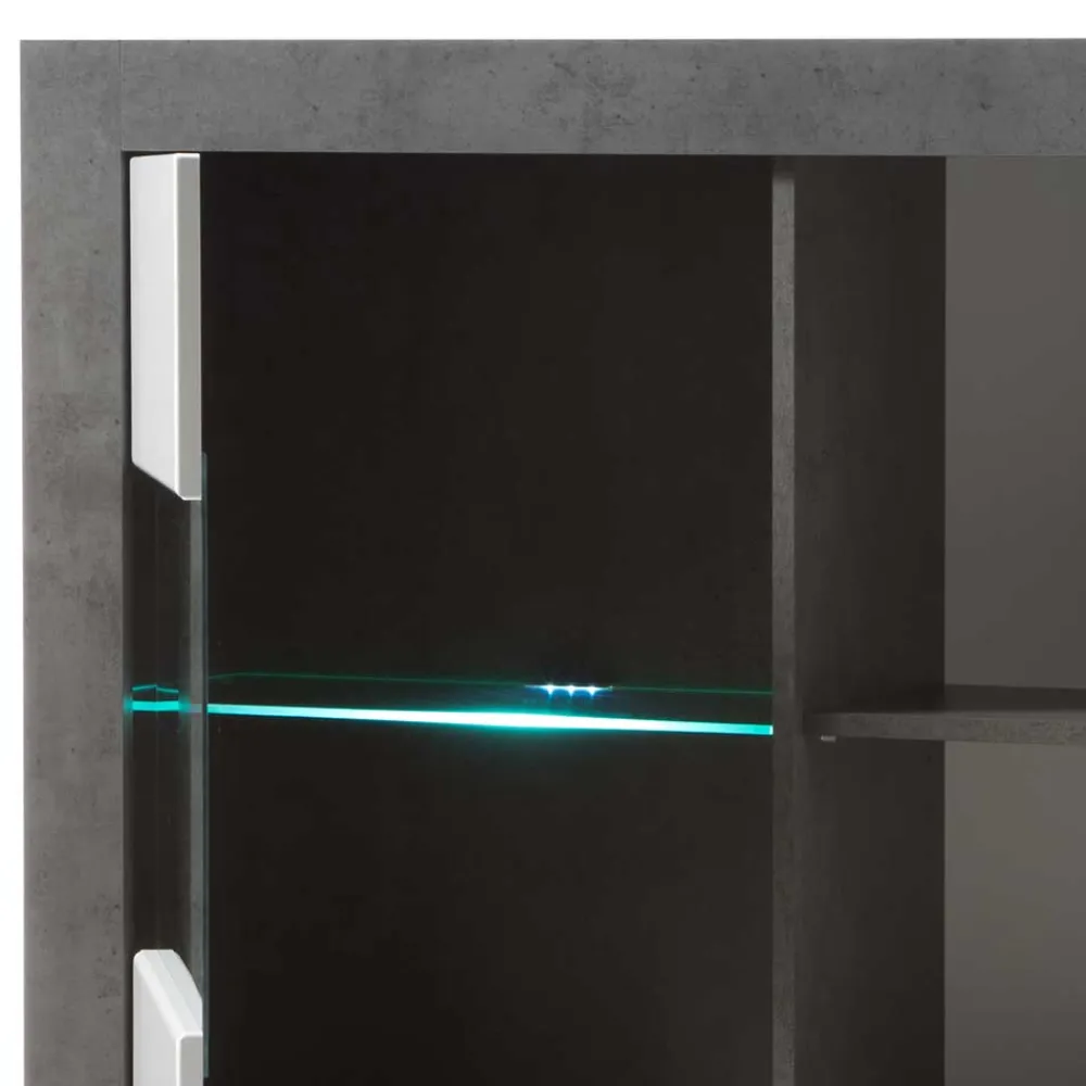 Wohnen Highboards|Vitrinen<3-türiges Highboard mit Glas Einsatz - Istensa