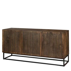 Wohnen Sideboards<3-türiges Holz Sideboard mit Bügelgestell - Lyrica