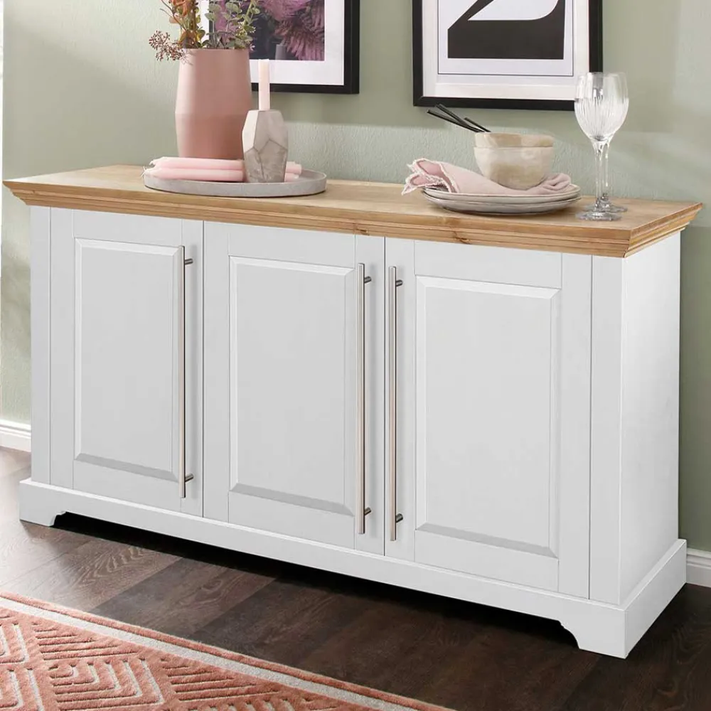 Wohnen Sideboards<3-türiges Sideboard - modernes Landhaus - Eyzaco