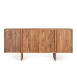 Wohnen Sideboards<4-türiges Sideboard aus Akazie Massivholz - Spiaggia