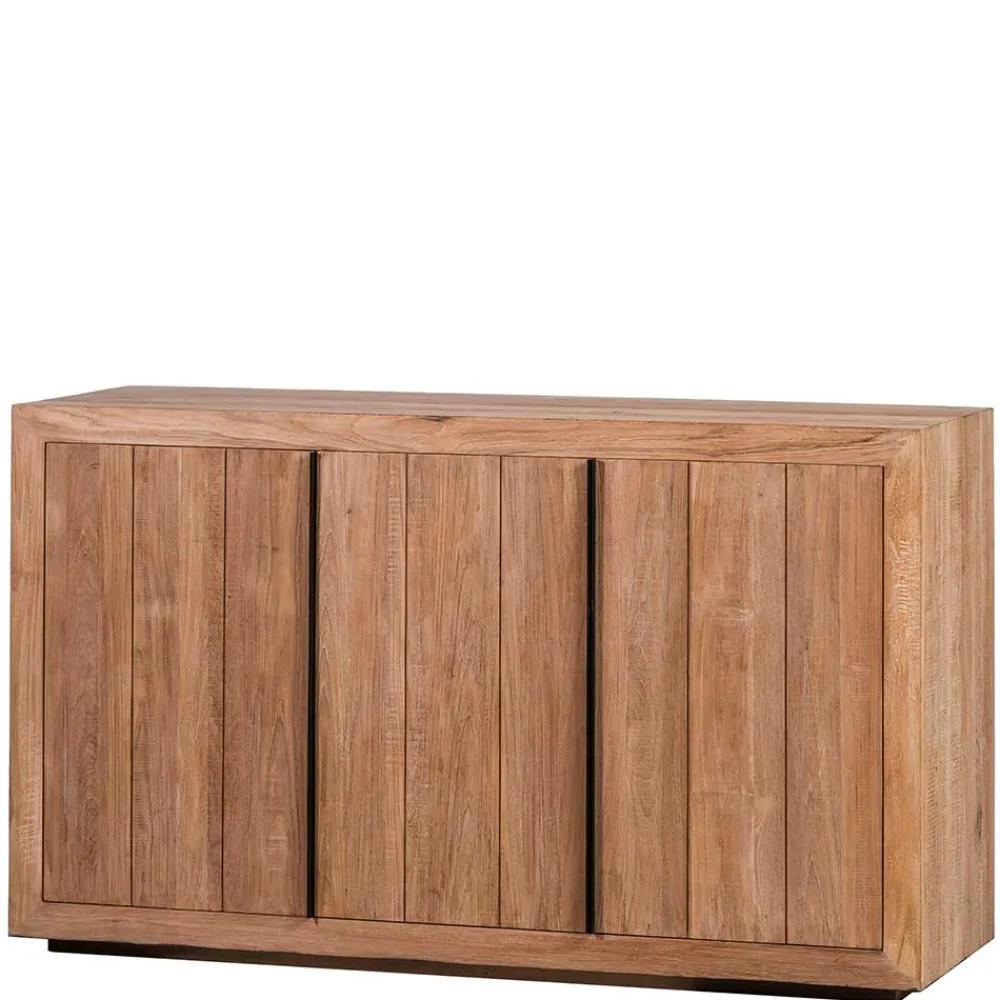 Wohnen Sideboards<3-türiges Sideboard aus Teak Massivholz - Myons