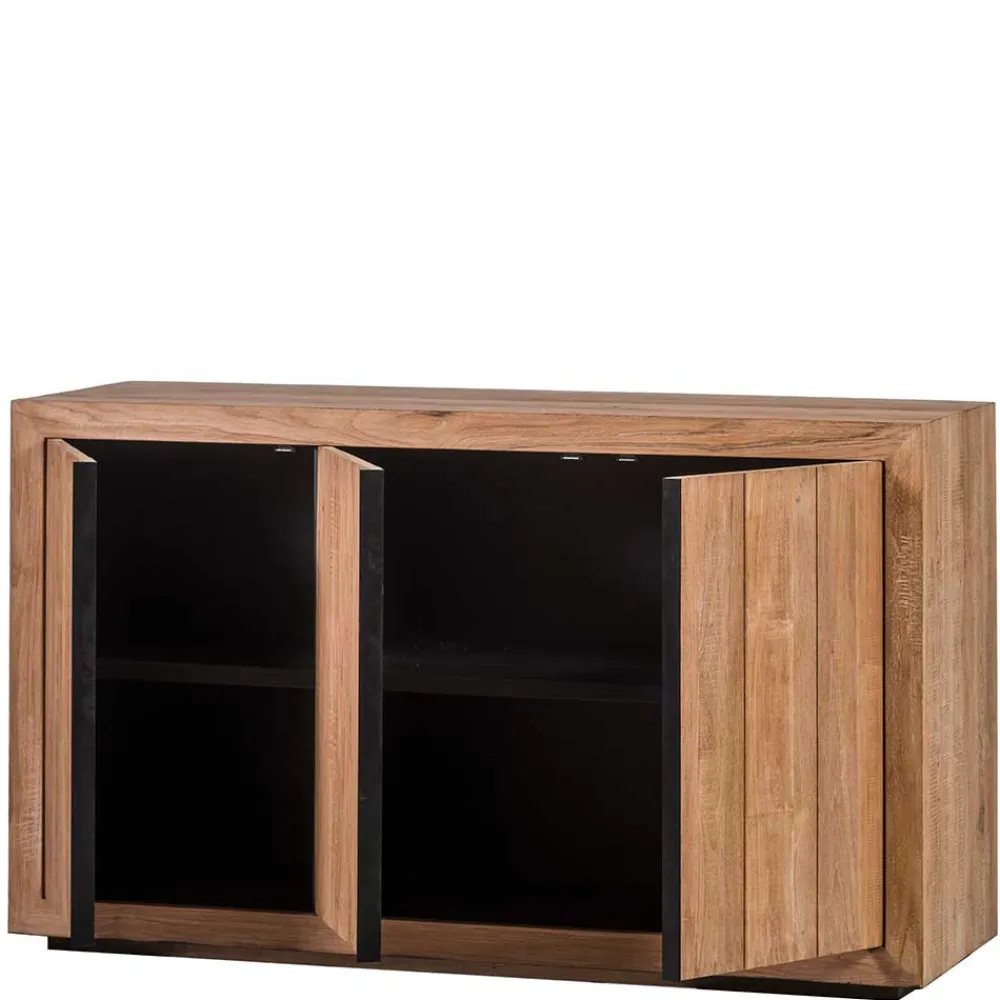 Wohnen Sideboards<3-türiges Sideboard aus Teak Massivholz - Myons