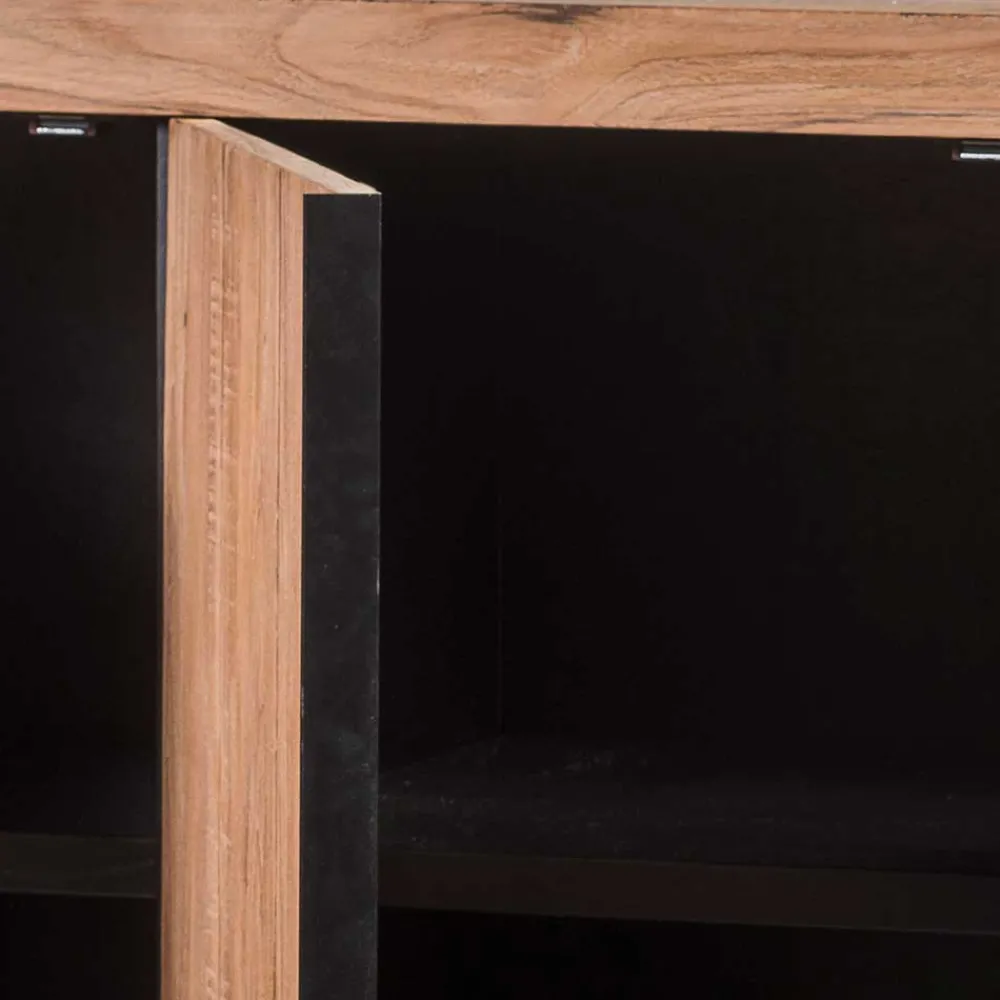 Wohnen Sideboards<3-türiges Sideboard aus Teak Massivholz - Myons